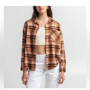 Plaid Button-Up Shirt